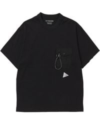 and wander - Carabiner Pocket T-Shirt - Lyst