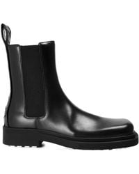 Bottega Veneta - Square Toe Chelsea Boots - Lyst