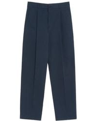 Valentino - Pleated Straight Leg Pants - Lyst