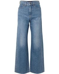 Veronica Beard - High-Waisted Wide-Leg Jeans - Lyst