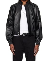 Lu'u Dan - Stand-Up Collar Leather Jacket - Lyst
