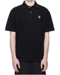 Maison Kitsuné - Maison Kitsuné Fox Head Comfort Polo Shirt - Lyst