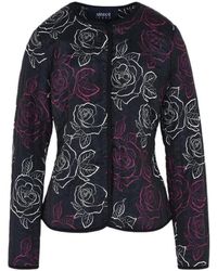 Armani Jeans - Printed Pattern Casual Jacket - Lyst