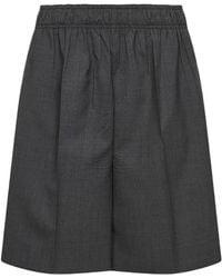 Prada - Elasticated-Waistband Shorts - Lyst