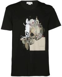 McQueen - Logo Short-Sleeved T-Shirt - Lyst