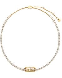 Fendi - O'Lock Embellished Necklace - Lyst