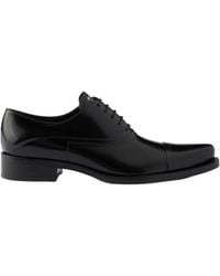 Prada - Logo Printed Lace-Up Shoes - Lyst