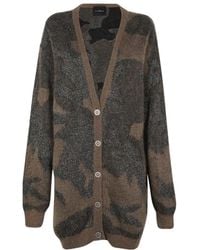 John Richmond - Knitted Cardigan - Lyst