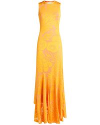 Etro - Cut-Out Burnout Stretch Jersey Dress - Lyst
