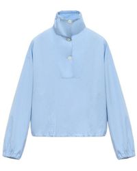 Marni - Light Poplin Blouse With High Neck - Lyst
