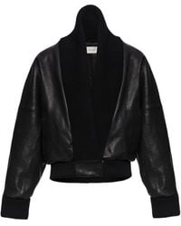 Magda Butrym - Leather Bomber Jacket - Lyst