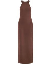 Cult Gaia - Cassidy Knitted Halterneck Maxi Dress - Lyst