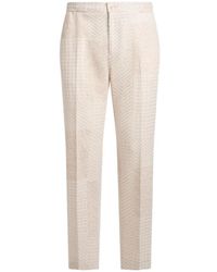 Etro - Wool-Blend Patchwork Trousers - Lyst