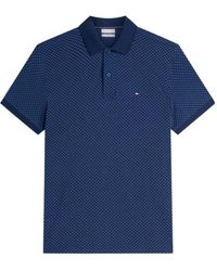 Tommy Hilfiger - Geometric-Print Short-Sleeve Polo Shirt - Lyst