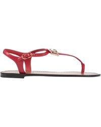 Dolce & Gabbana - Solid Color Flip Flops - Lyst