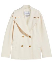 Max Mara - Edgard Double-Breasted Peacoat - Lyst