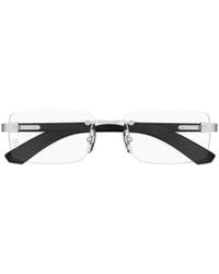 Cartier - Santos De Rectangle Frameless Glasses - Lyst