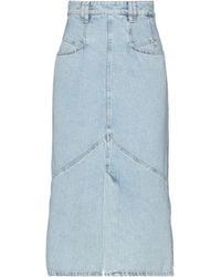 Isabel Marant - Belt Loop Denim Skirt - Lyst