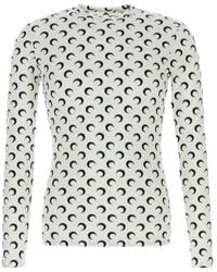 Marine Serre - Moon Printed Jersey Crewneck Top - Lyst