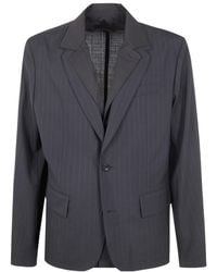 Sacai - Pinstriped Button Jacket - Lyst
