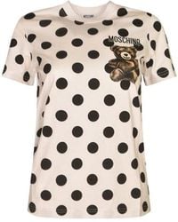 Moschino - Teddy Bear Printed Jersey T-Shirt - Lyst