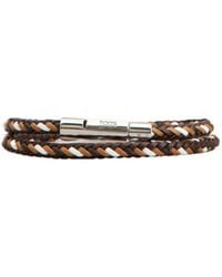Tod's - My Colors Braided Leather Bracelet - Lyst