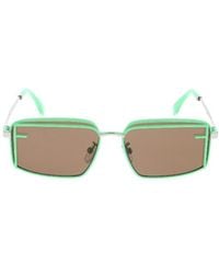 Fendi - Eyewear Rectangular Frame Sunglasses - Lyst