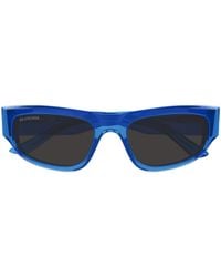 Balenciaga - Eyewear Rectangular Frame Sunglasses - Lyst