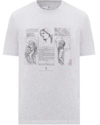 Brunello Cucinelli - Print T-Shirt - Lyst