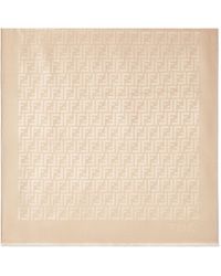 Fendi - Ff Printed Finished-Edge Scarf - Lyst