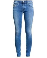 DIESEL - Mid-Waist Stretch Jeans - Lyst
