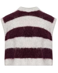 American Vintage - Striped Sleeveless Knitted Top - Lyst