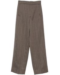 Soeur - Pinstripe Straight Leg Trousers - Lyst