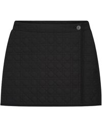 Dior - Straight Macrocannage Wrap Miniskirt - Lyst