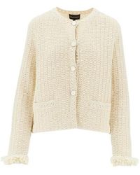 Emporio Armani - Textured Pocket Cardigan - Lyst