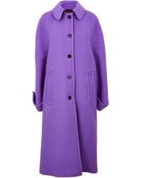 Gucci - Solid Color Wool Overcoat - Lyst