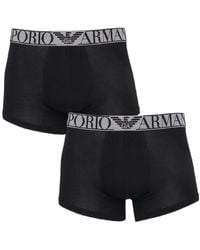 Emporio Armani - Elastic Waist Boxer Underwear 2-Piece Set - Lyst