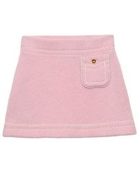 Prada - Knitted Mini Skirt - Lyst