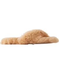 Christen - Cashmere-Plush Flip Flops - Lyst