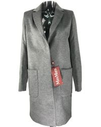 Max Mara - Lapel Long-Sleeved Coat - Lyst