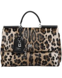 Dolce & Gabbana - Leopard Printed Tote Bag - Lyst