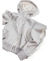 Sacai - Sponge Sweat Zip-Up Hoodie - Lyst