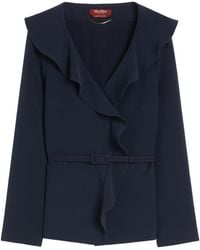 Max Mara - Cady Jacket With Ruffle - Lyst