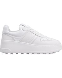 Tod's - Round-Toe Lace-Up Sneakers - Lyst