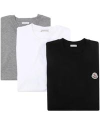 Moncler - Logo Patch T-Shirt 3-Pack - Lyst