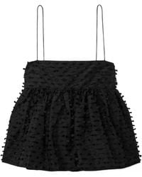 Cecilie Bahnsen - Babette Fil Coupé Shell Peplum Top - Lyst