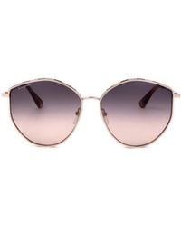 Ferragamo - Ferragamo Eyewear Oval Frame Sunglasses - Lyst