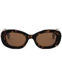 BVLGARI - Bulgari Oval Frame Sunglasses - Lyst