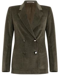 Tagliatore - Double-Breasted Corduroy Blazer - Lyst