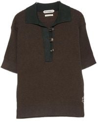 JW Anderson - Waffle-Knit Short-Sleeve Polo Shirt - Lyst